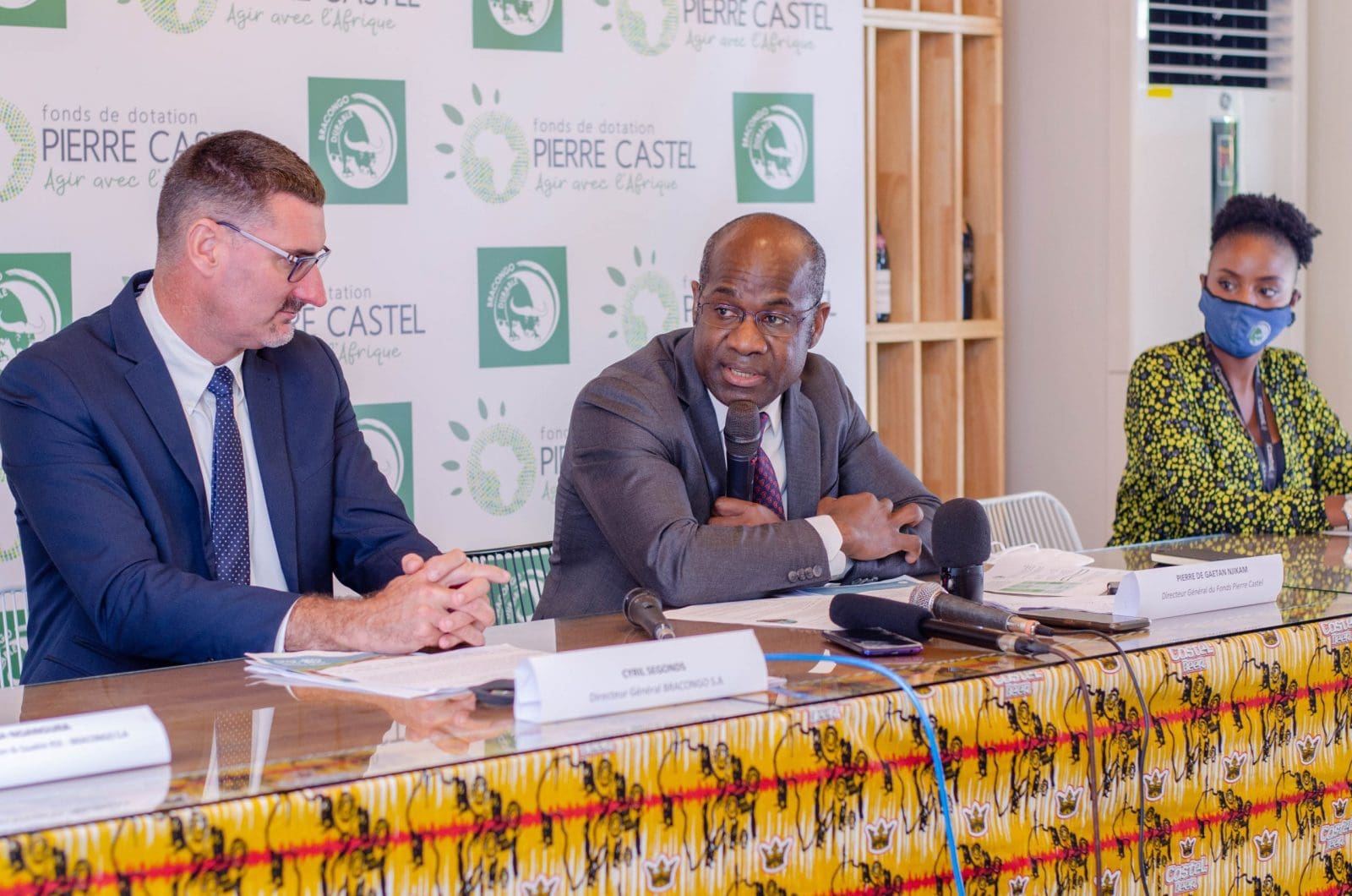 Visite à Kinshasa de Pierre Gaetan De Njikam, DG du Fonds Pierre Castel à l'occasion du lancement du Prix Pierre Castel RDC 2021