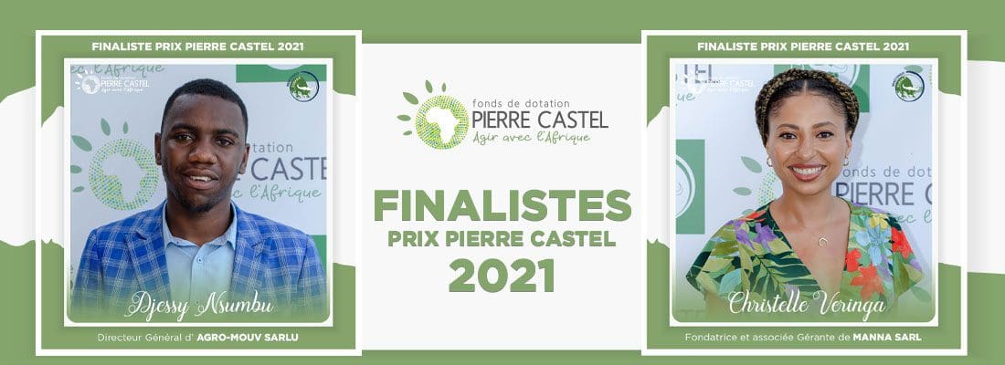 Les finalistes du Prix Pierre Castel RDC 2021: Christelle Veringa et Djessy Nsumbu